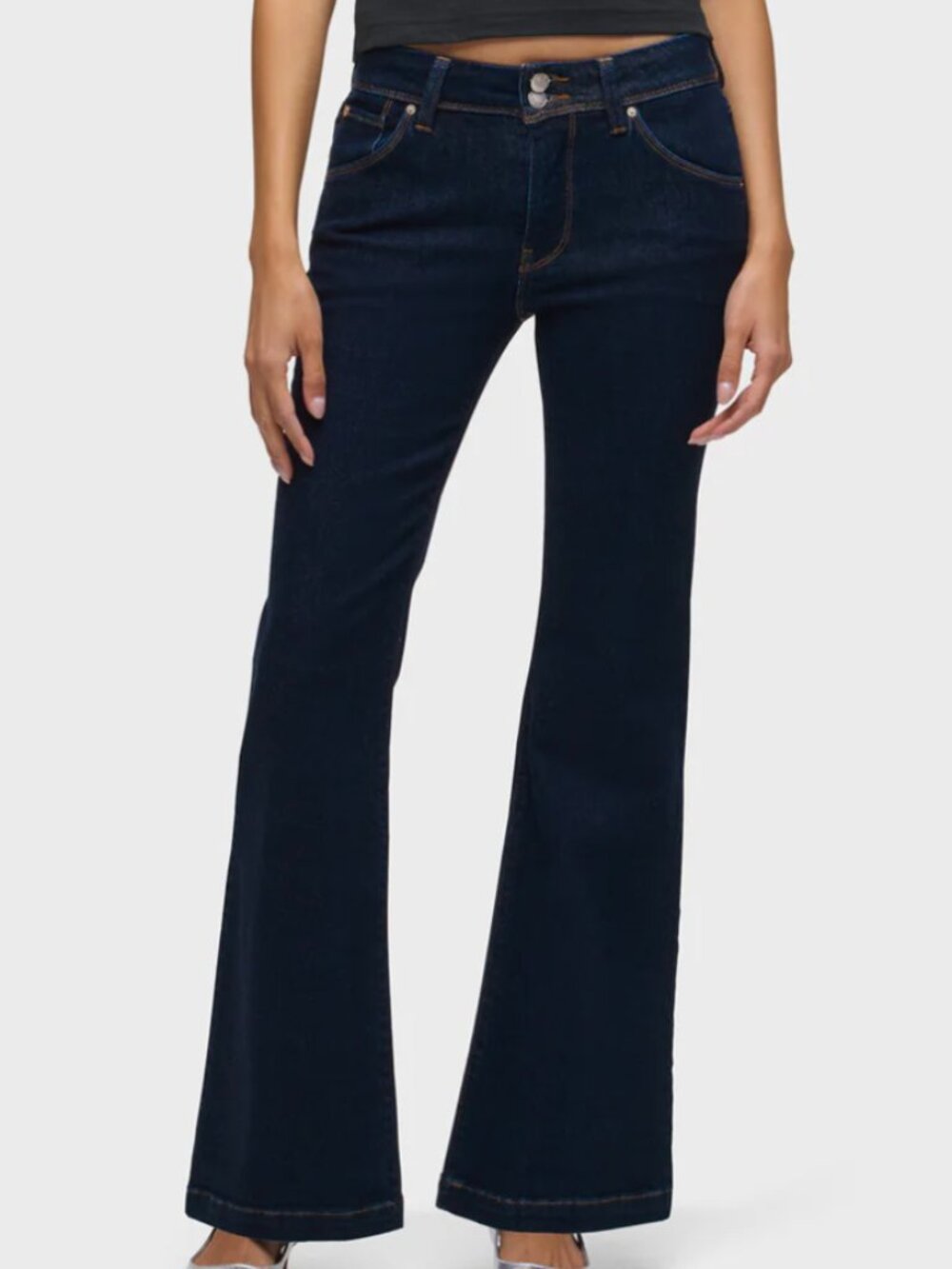 Hudson Jeans Petite Bootcut Dark Wash Stretch Denim Mid Rise 27 - Picture 2 of 12